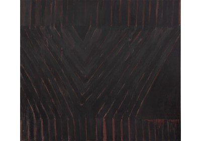 FRANK STELLA (B. 1936)
Delta
enamel on canvas
85 3⁄8 x 97 x 3 in. (216.9 x 246.4 x 7.6 cm.) Painted in 1958.