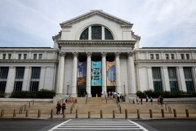 WASHINGTON, DC - AUGUST 21: The Smithsonian National Museum of Natural History stands along Madison Drive Northwest on the National Mall in Washington, DC. An investigation by the Washington Post into the Smithsonian's human remains collections revealed the revered institution is holding 30,700 bones and body parts, including 255 brains as party of its "Racial Brain Collection." Smithsonian Secretary Lonnie Bunch III has apologized for how the collection was created and has built a task force to decide what to do with the remains. (Photo Chip Somodevilla/Getty Images)