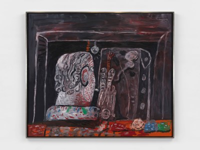 Philip Guston, Painter at Night, 1979.
Oil on canvas
174 x 204.5 cm/68 1/2 x 80 1/2 in
©The Estate of Philip Guston
Courtesy the Estate and
Hauser & Wirth
Photo:
Dan
Bradica