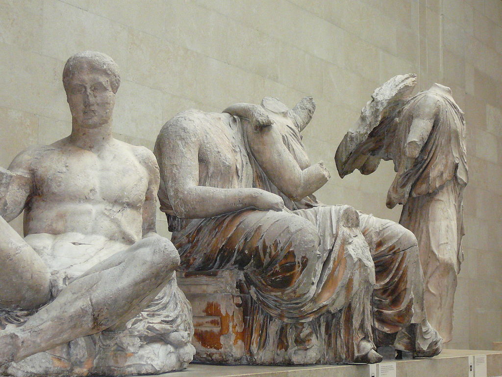 The sculptures from the eastern pediment of the Parthenon.